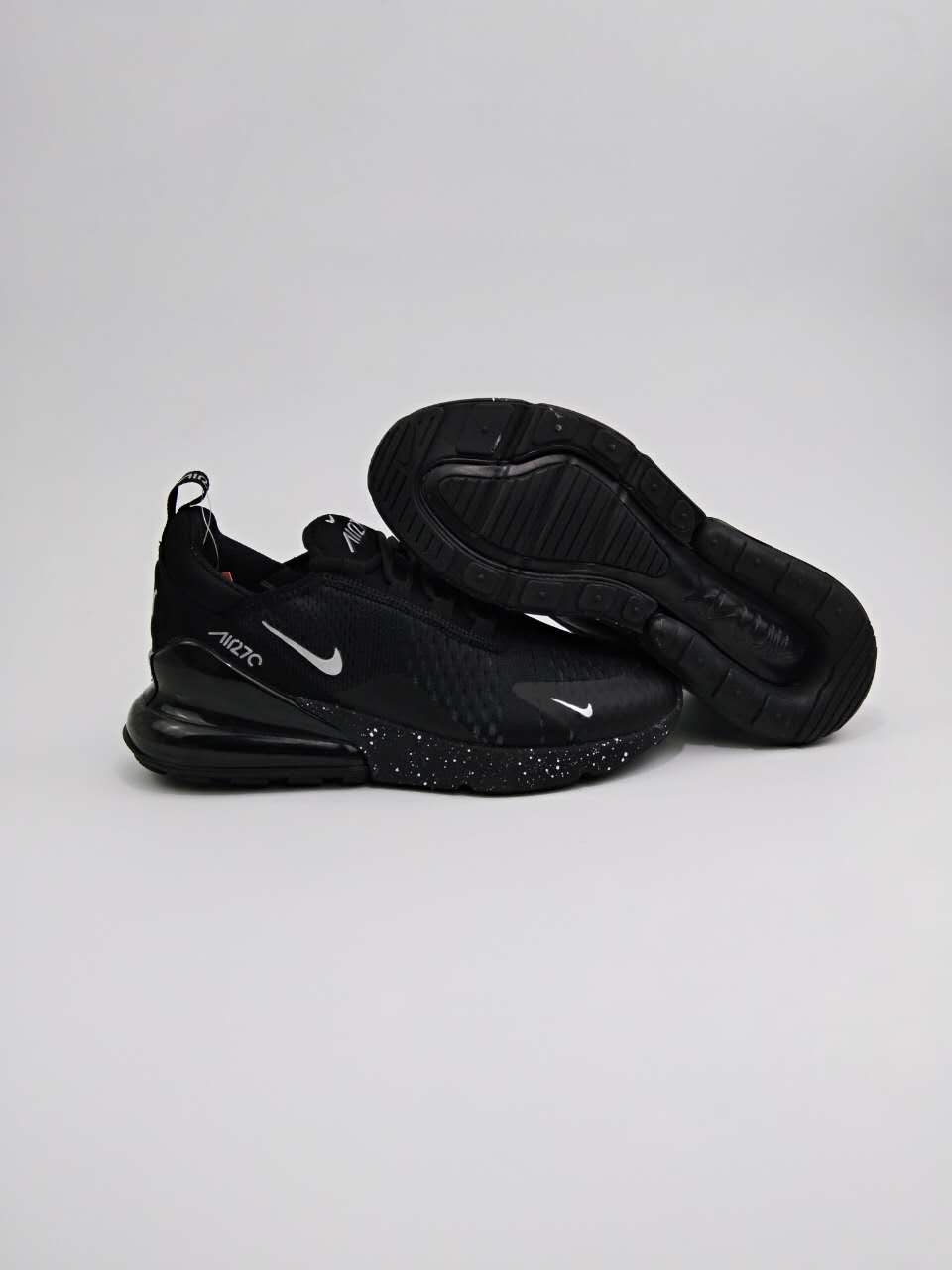 Women Nike Air Max Flair 270 Nano All Black Shoes
